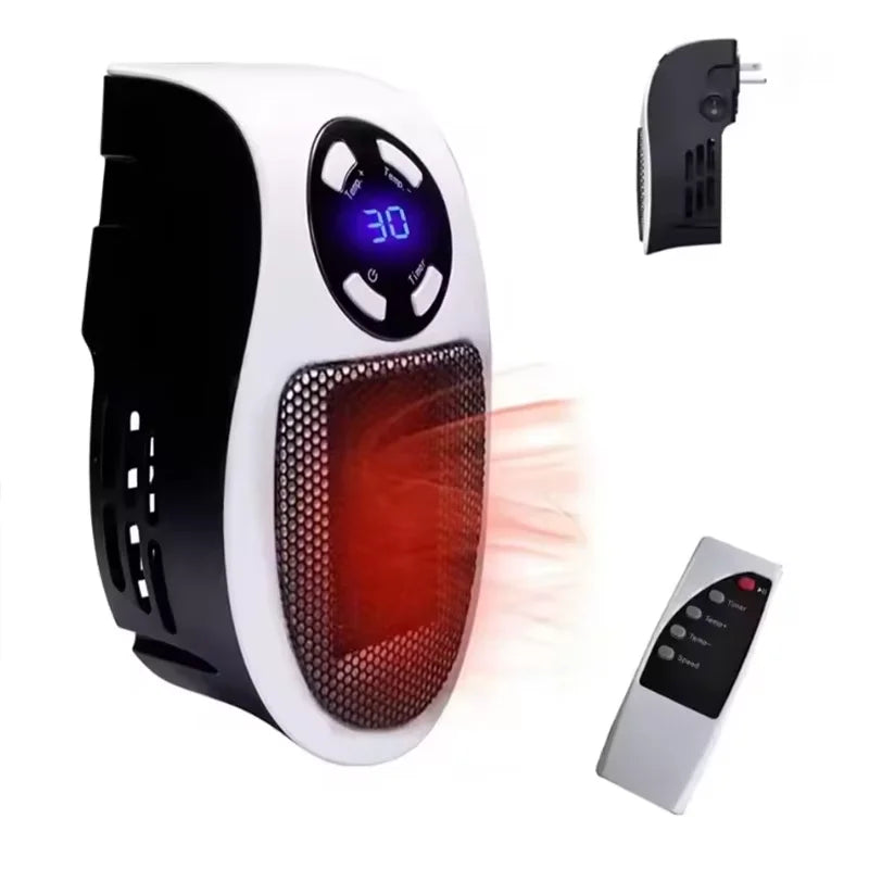 2025 Electric Portable Heater Wall Mounted Room Warmer Compact Warm Air Blower Winter Heating Home Appliance for Indoor Comfort