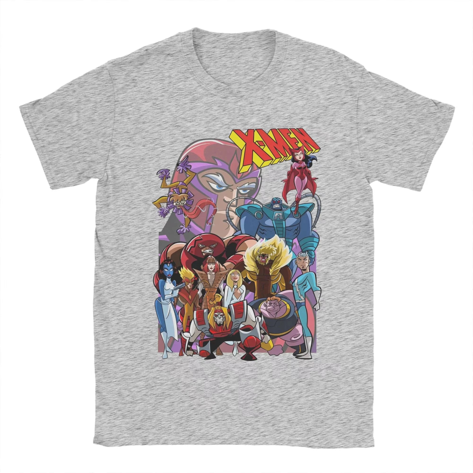 Men X-Men Wolverine T Shirts Xmen Group 100% Cotton Tops Funny Short Sleeve Crew Neck Tees Original T-Shirt Unisex Fashion