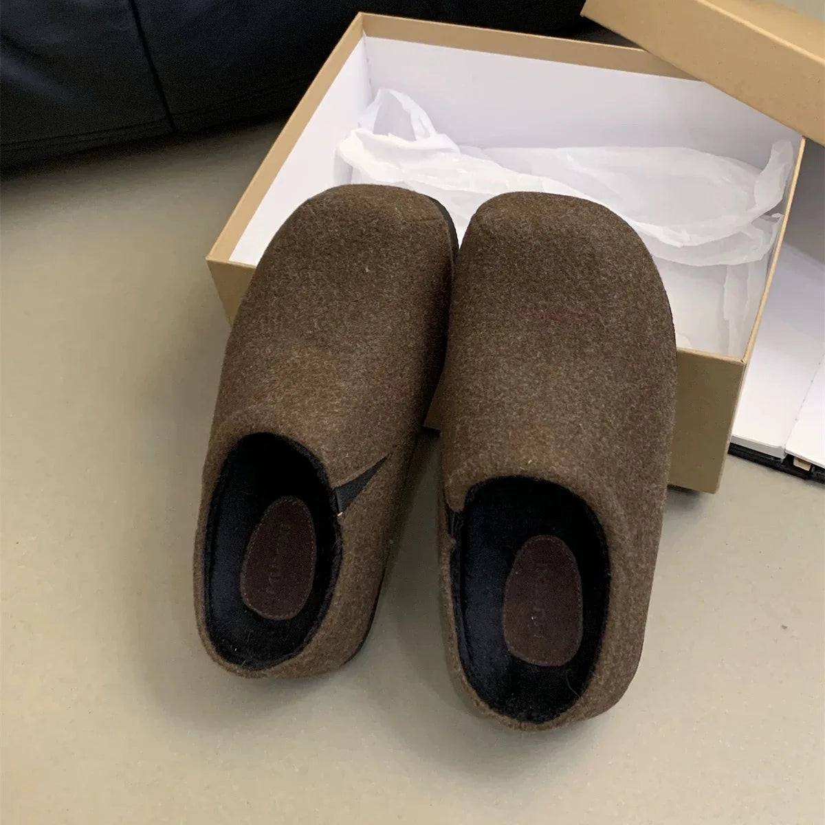 Shoes Woman 2025 House Slippers Platform Pantofle Cover Toe Winter Footwear New Slides Female Shoes Womens Slippers Outdoor Plat