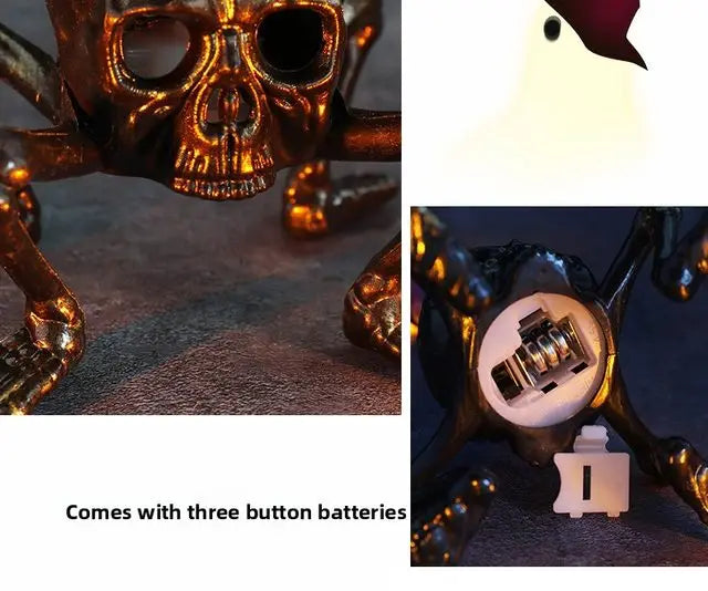 Halloween Break The Arm Skull  LED Candle Lantern for Home Party Skeleton Decoration Atmosphere Setting Props Night Light