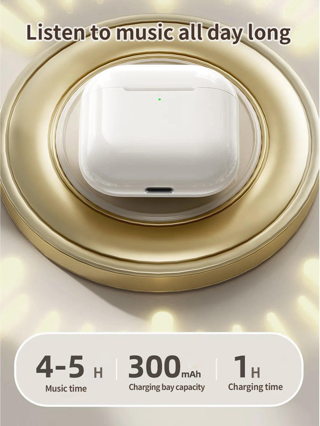 In-ear  wireless headphones, long battery life, two-ear touch noise reduction  wireless headphones, compatible with iphone