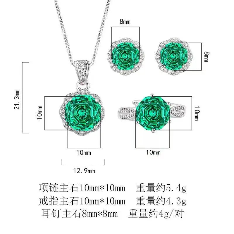 Necklace Rings Earring Jewelry Set Collection for Women Girls Fashion Accessory Pack