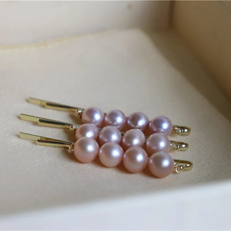 Hair Accessories for Girls Women Hairpins Clips Natural Baroque Freshwater Pearl Elegant Sweet Bridal Ornaments Wedding Gift