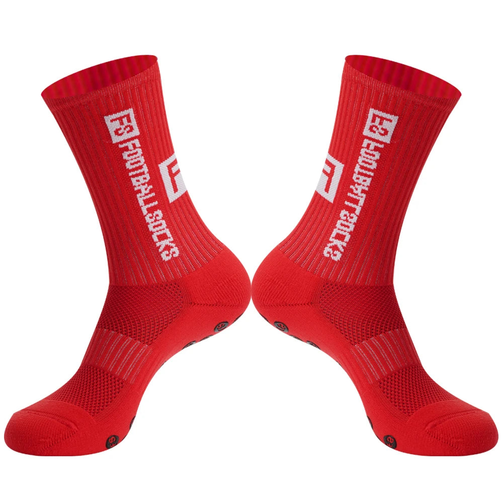 Men Women Sports FS Football Socks Silicone Non-Slip Grip Soccer Socks calcetas antideslizantes de futbol