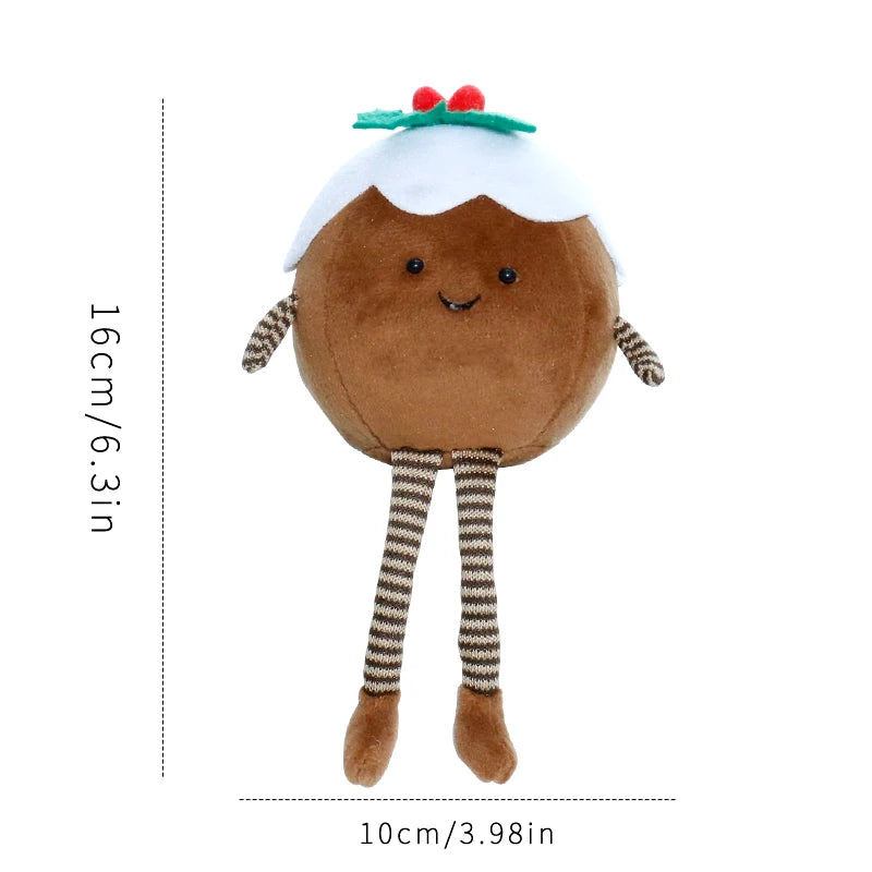 Christmas Decorations Christmas Tree Wreath Cake Wreath Shaped Plush Doll Ornament Holiday Decoration Home Decor for Christmas