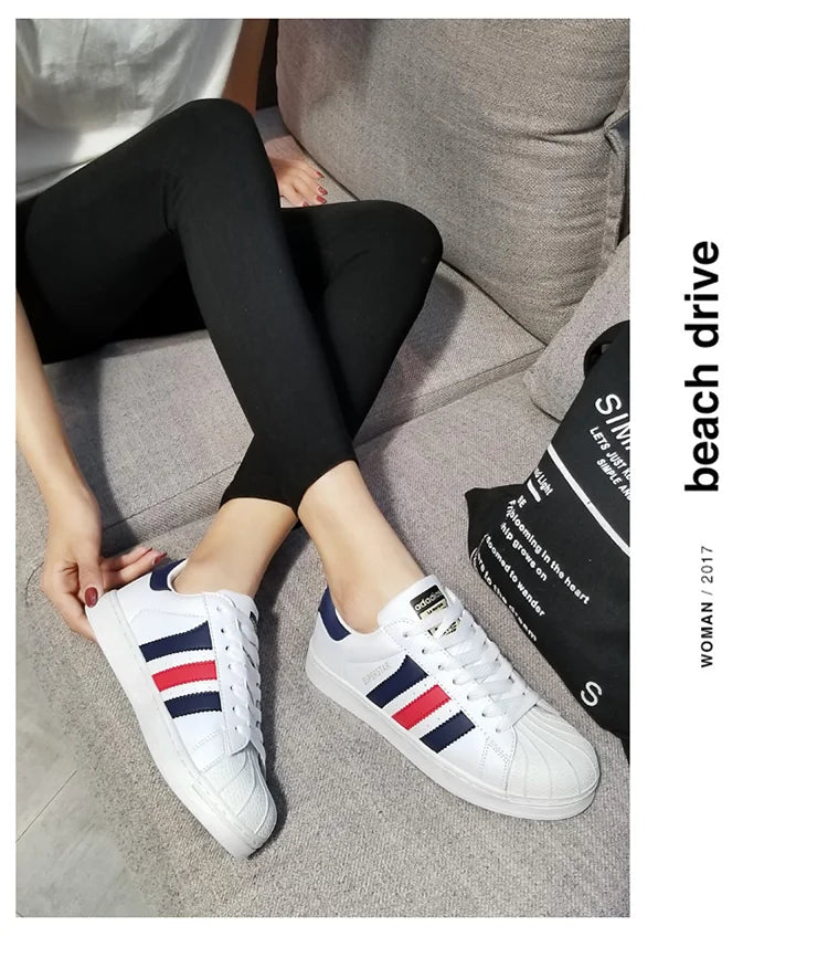 Couple Boardshoes Simple Basics Versatile Comfy Casual Light Walking Shoes New Hot Selling Men Women Student Little White Shoes