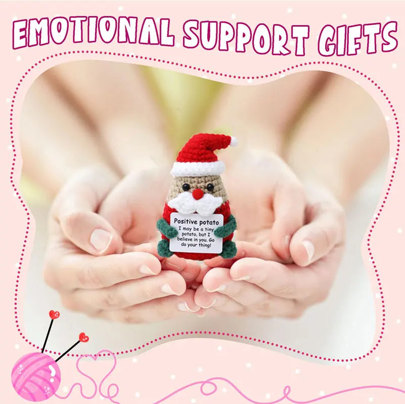 Christmas Ornaments Crochet Home Room Decoration Handmade Emotional Support Knitted Potato Home Decor Christmas Party Gift