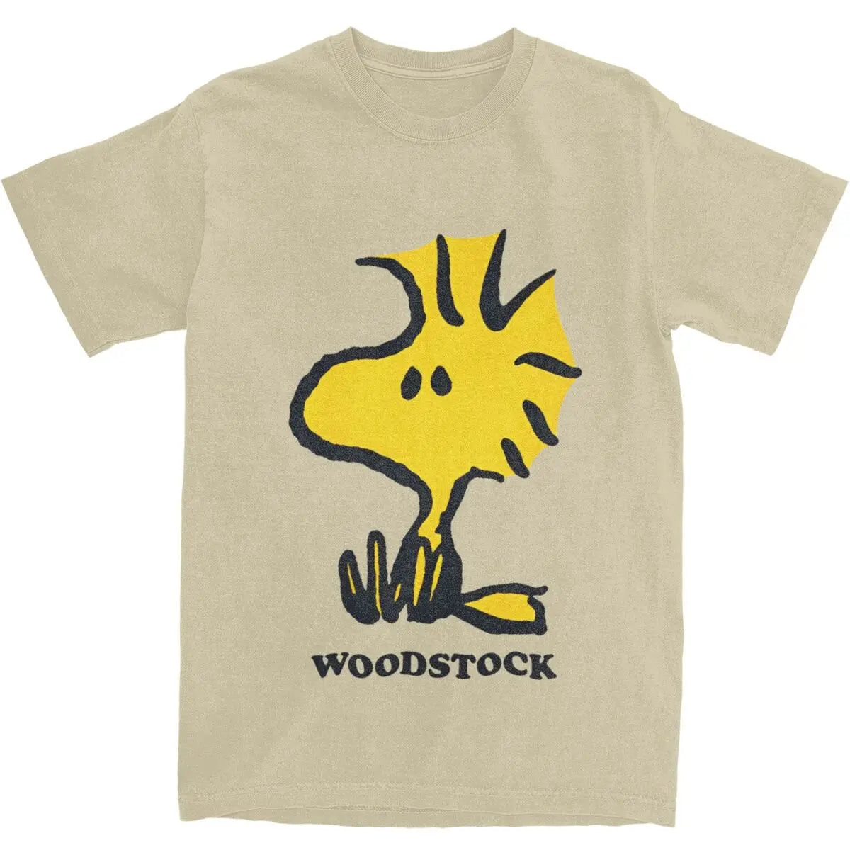 Men Women T Shirt Woodstock Cartoon T-Shirts Trendy Cool Summer Tees Funny Custom Logo 100 Cotton Clothing Gift Idea