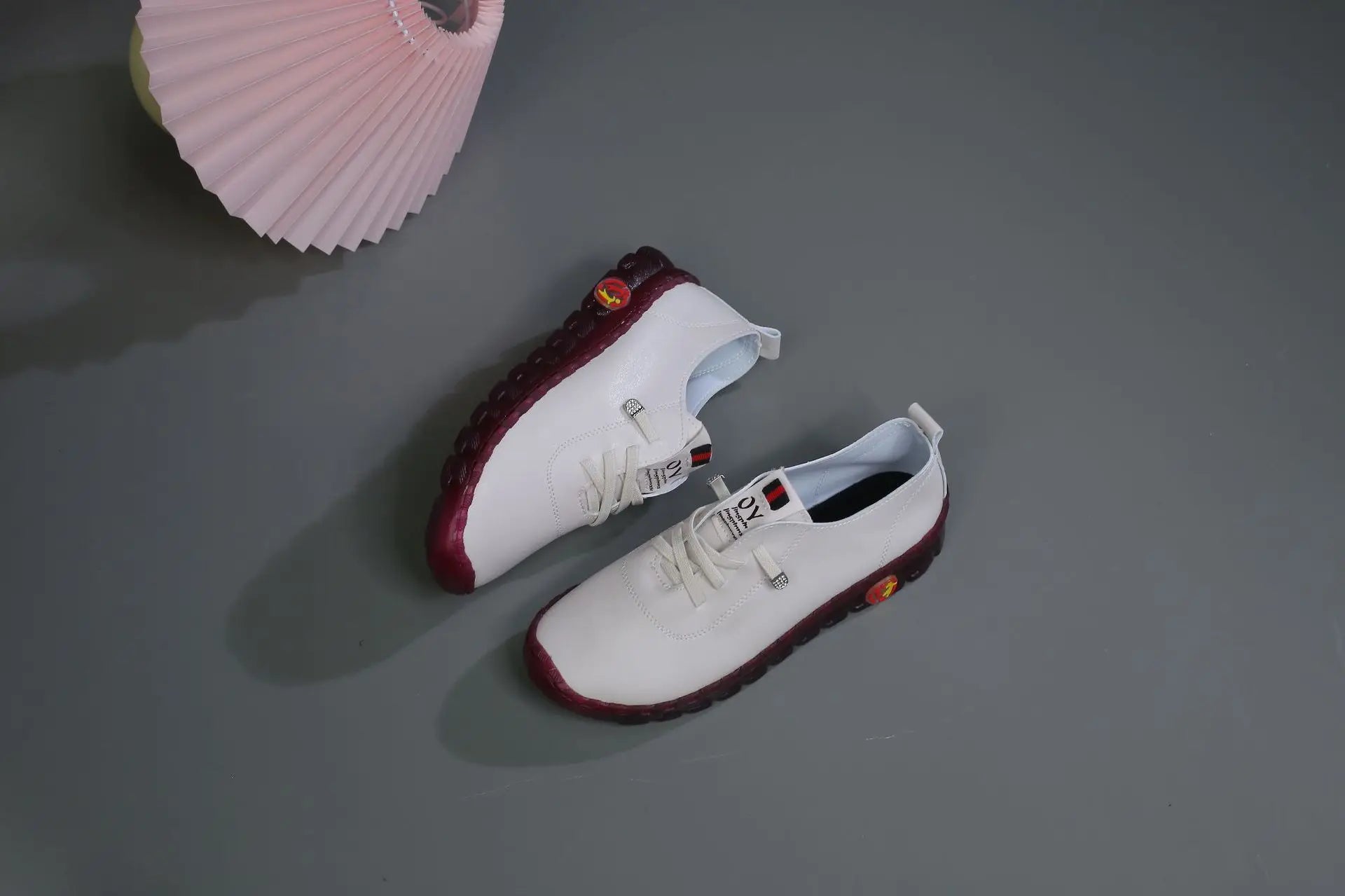 Spring Shockproof Orthopedic Shoes For Women Autumn Lace Up Flats Women's Loafers Ladies Comfort Moccasins Female Driver Shoes