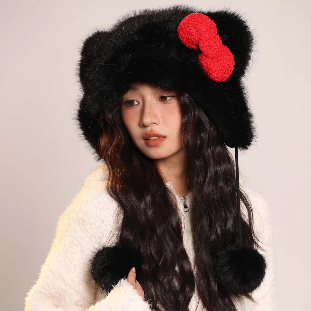 men's Hat beanie ski mask Caps Women's hat Beanie winter accessories Hat with earflaps Y2k hat Wool hats Winter hat bunny ears