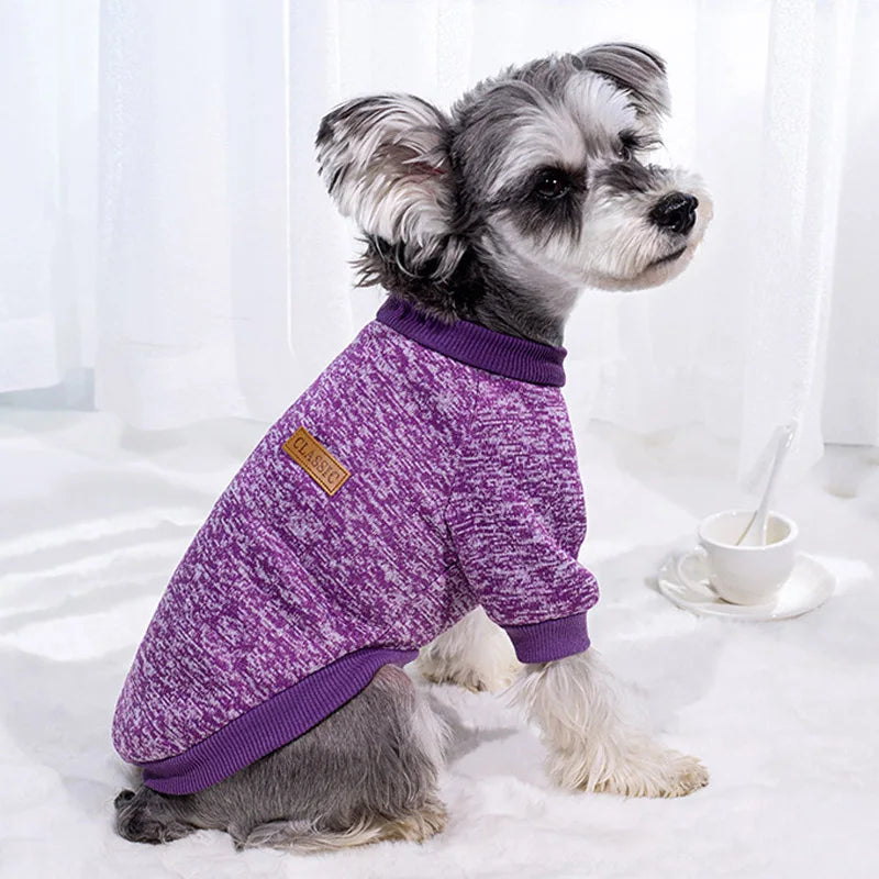Pet Accessories Winter Dog Clothes for Small Dogs Warm Dogs Coat Pullover Clothing SweatshirtsCasual Dog Cat Clothing Pet Access