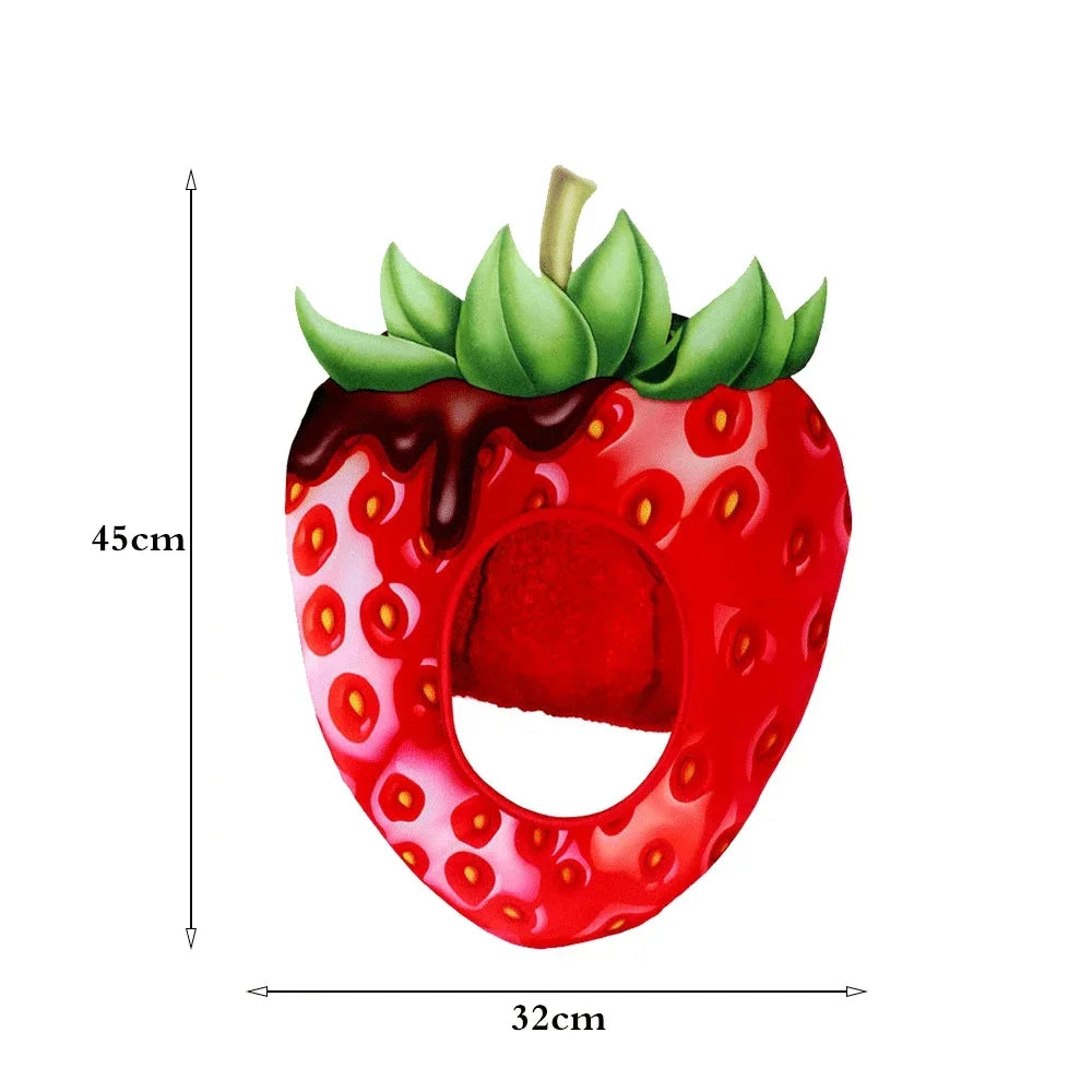 Christmas Funny Hat Novelty Christmas Tree Chips Gift Shaped Mask Cap Headgear Xmas Party Prop New Year Navidad Decoration Favor