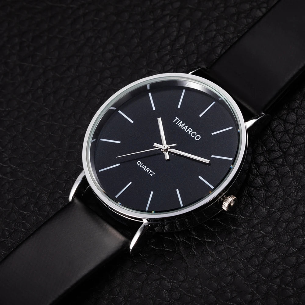 Women's Watches Simple Style Watch Fashion Metal Round Dial Analog Quartz Watch for Men Women Minimalist Watch Quartz Clock