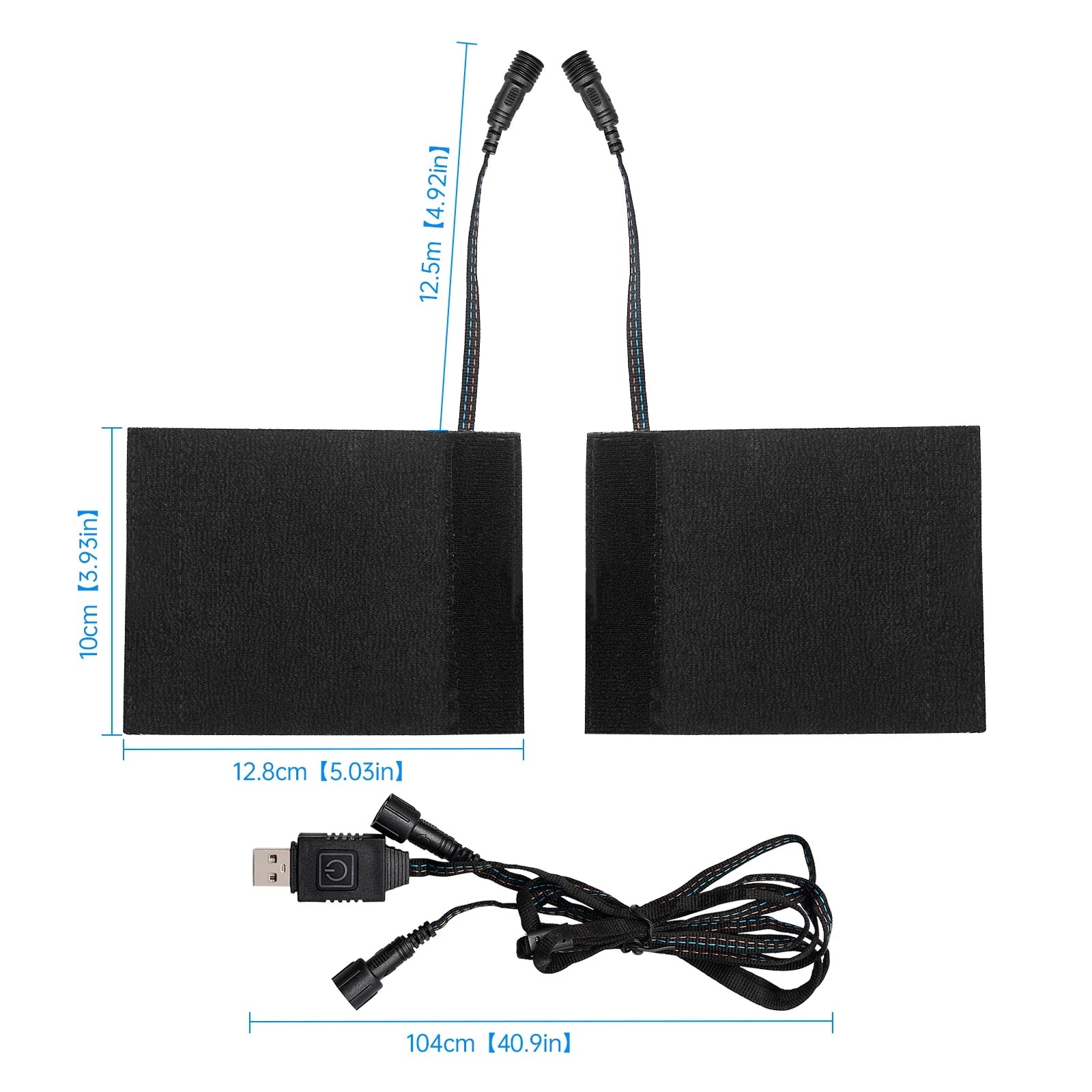 Gadpow Motorcycle Heated Handgrips 5V USB 6 Gear Warmer Electric Heated Grip Cover Anti Vibration Anti Slip Fast Heating Kits