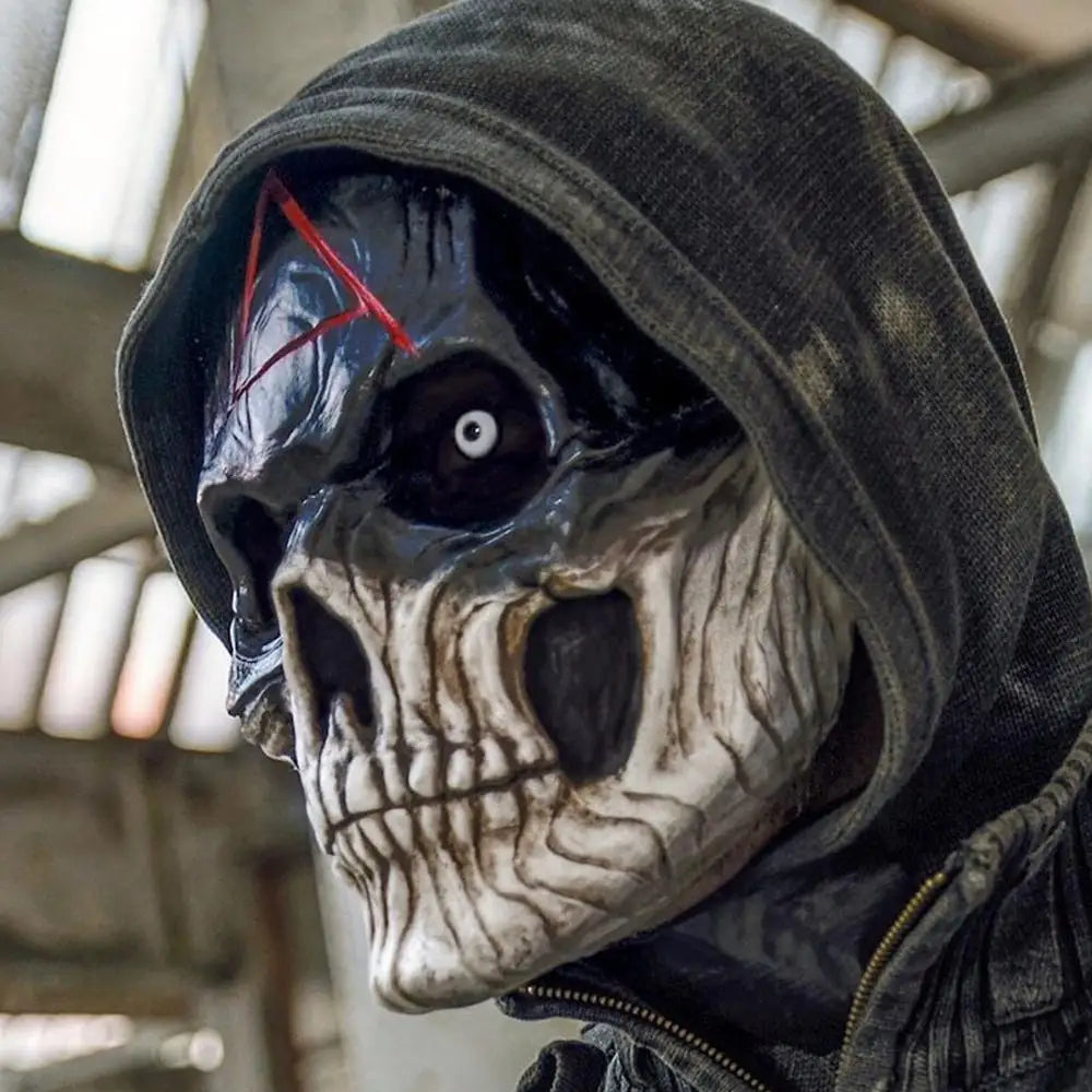 Halloween Scary Skull  Head Mask Cosplay Party Horrible Bloody Masks Carnival Adult Horror Costume Head Cover Latex Mask