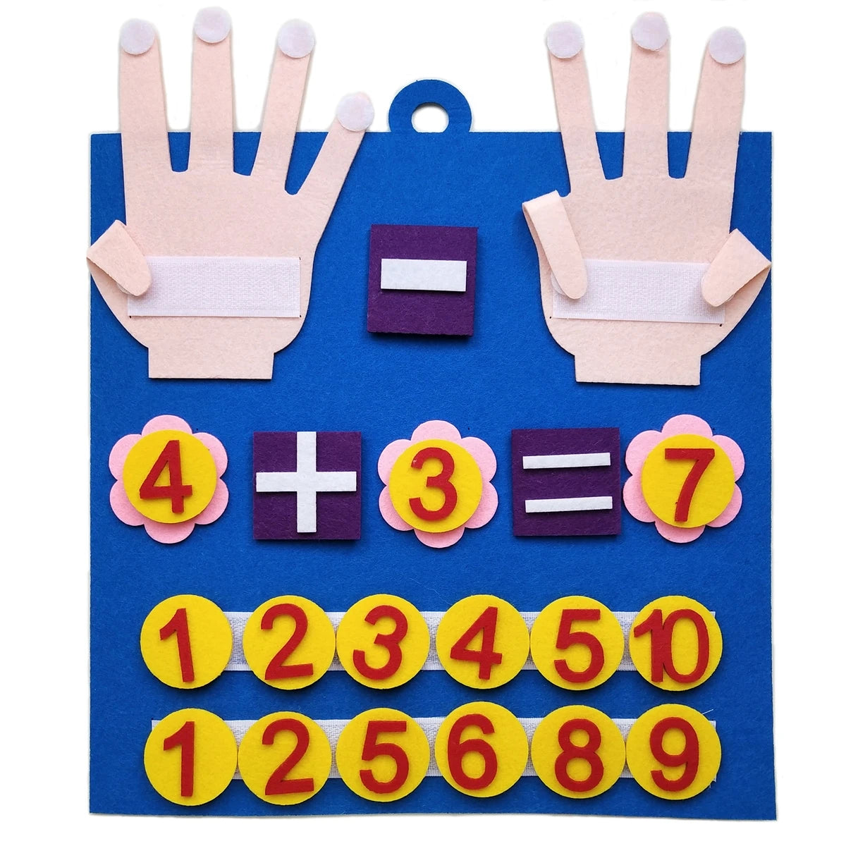Kid Montessori Educational Toys Felt Finger Numbers Math Toy Children Counting Early Learning for Toddlers Intelligence Develop