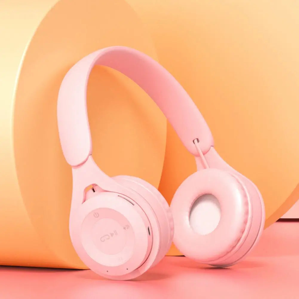 Headphones Kids Wireless Bluetooth Earphones Stereo Foldable Helmets Gaming Headsets Over-ear Headphones for Android ios