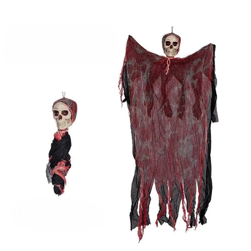 Halloween Horror Skull Hanging Decorations Ghost Outdoor Haunted House Scary Pendant Props Halloween Party Decorations Supplies