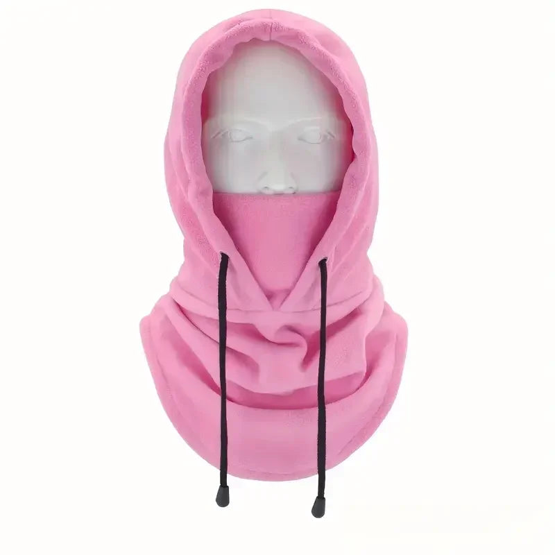 Winter Thermal Fleece Hat Hooded Outdoor Windproof Cold Warm Skiing Sport Men Women Neck Warmer Cycling Face Mask Masked Caps