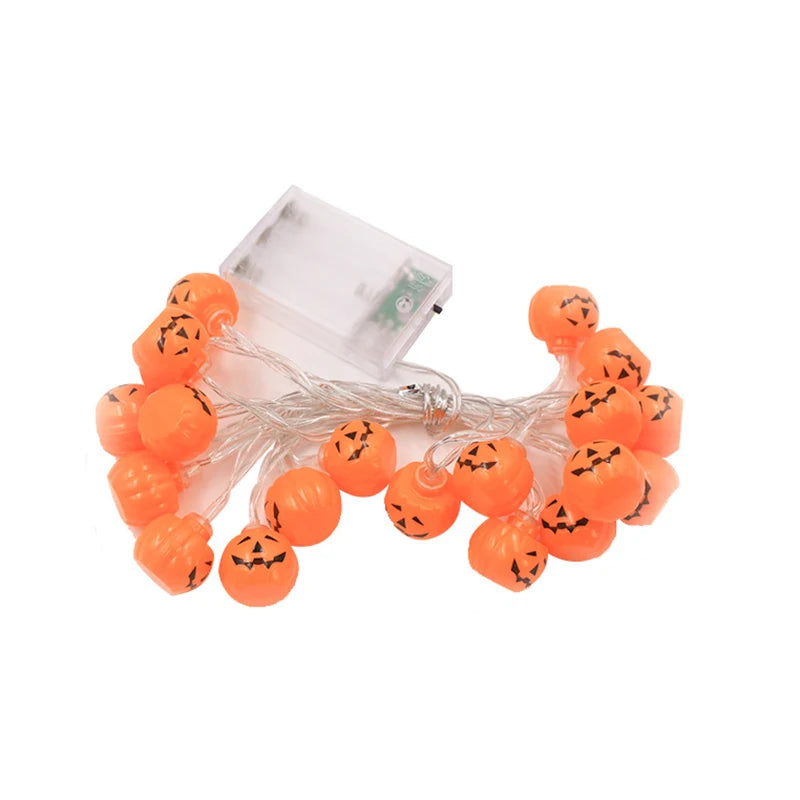 Halloween Decoration String Pumpkin Skull Head Eyeball Shaped Lamp String Trick Or Treat Lantern Horror Halloween Day Led Light