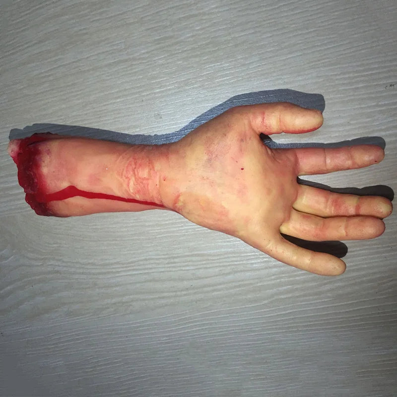 Halloween Props Horrible Blood Broken Fake Limbs Fingers Legs Arm Feet Latex Tricky Toys For Haunted House Decorations