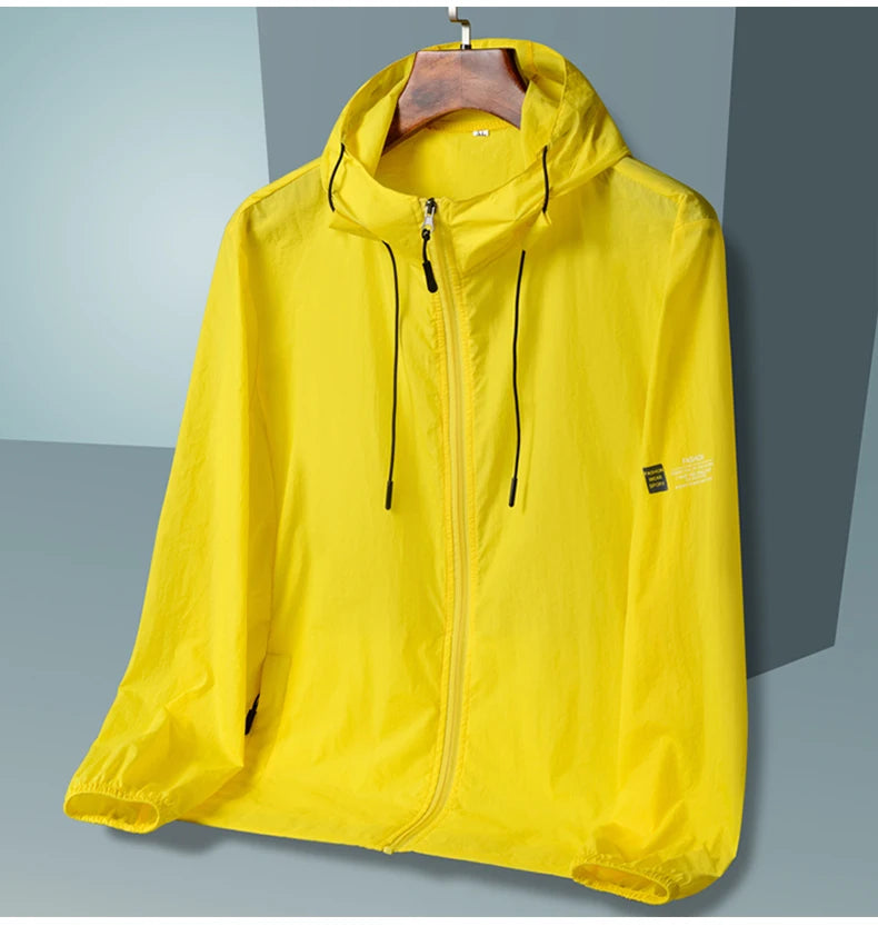 2025 Summer Hooded Jacket Men Women Sun Protection Clothing Fishing Hunting Clothes Quick Dry Skin Windbreaker