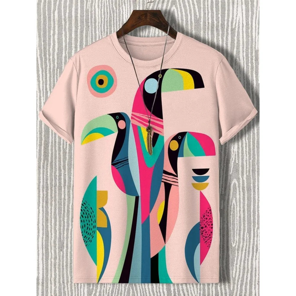 Cartoon Men's T-Shirt Casual Fashion 3d Print Short Sleeved Summer T-Shirt For Men Clothing Street Breathable T Shirt Top Tee