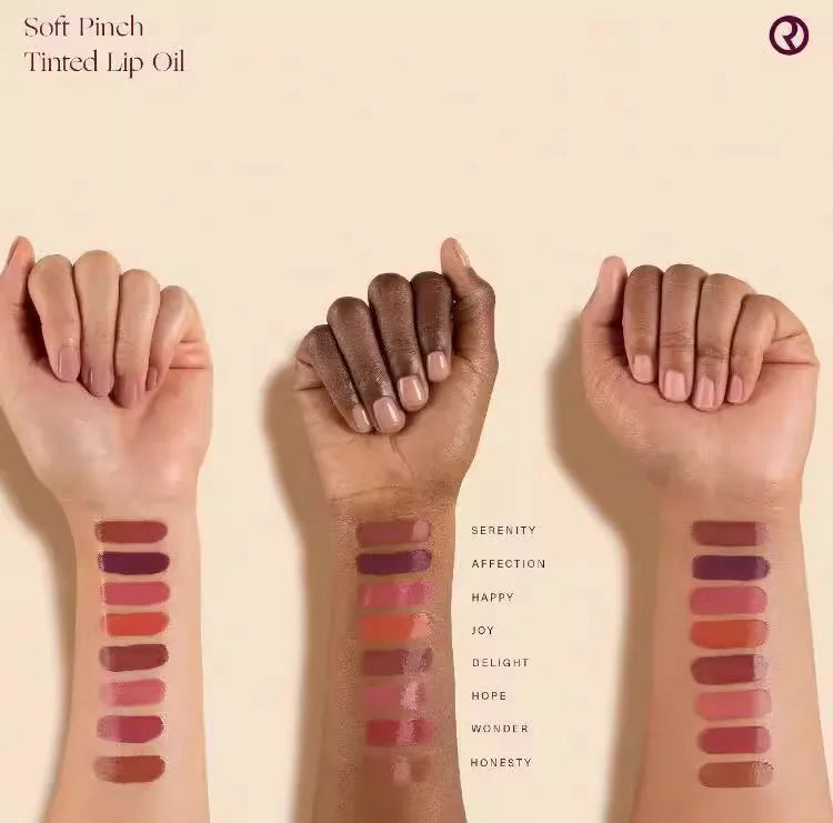 Rare Beauty Soft Pinch Tinted Lip Oil Stain Lip Gloss Delight Hope Happy Wonder Liquid Blush Makeup Cosmetics Face Eye Blusher