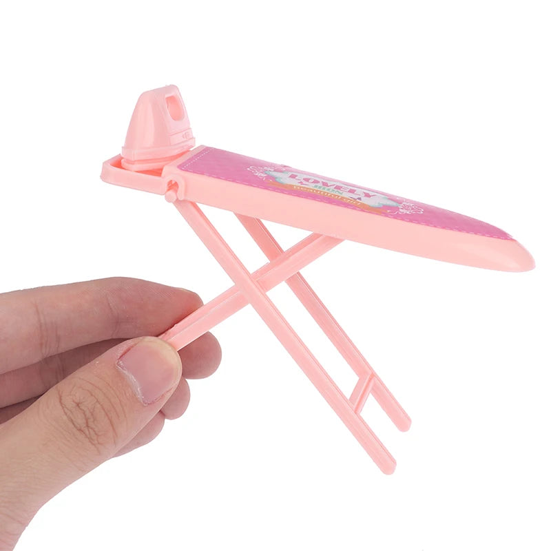 Kid's play house toys Household Washing Kit Iron Laundry tools for 1/6 Doll