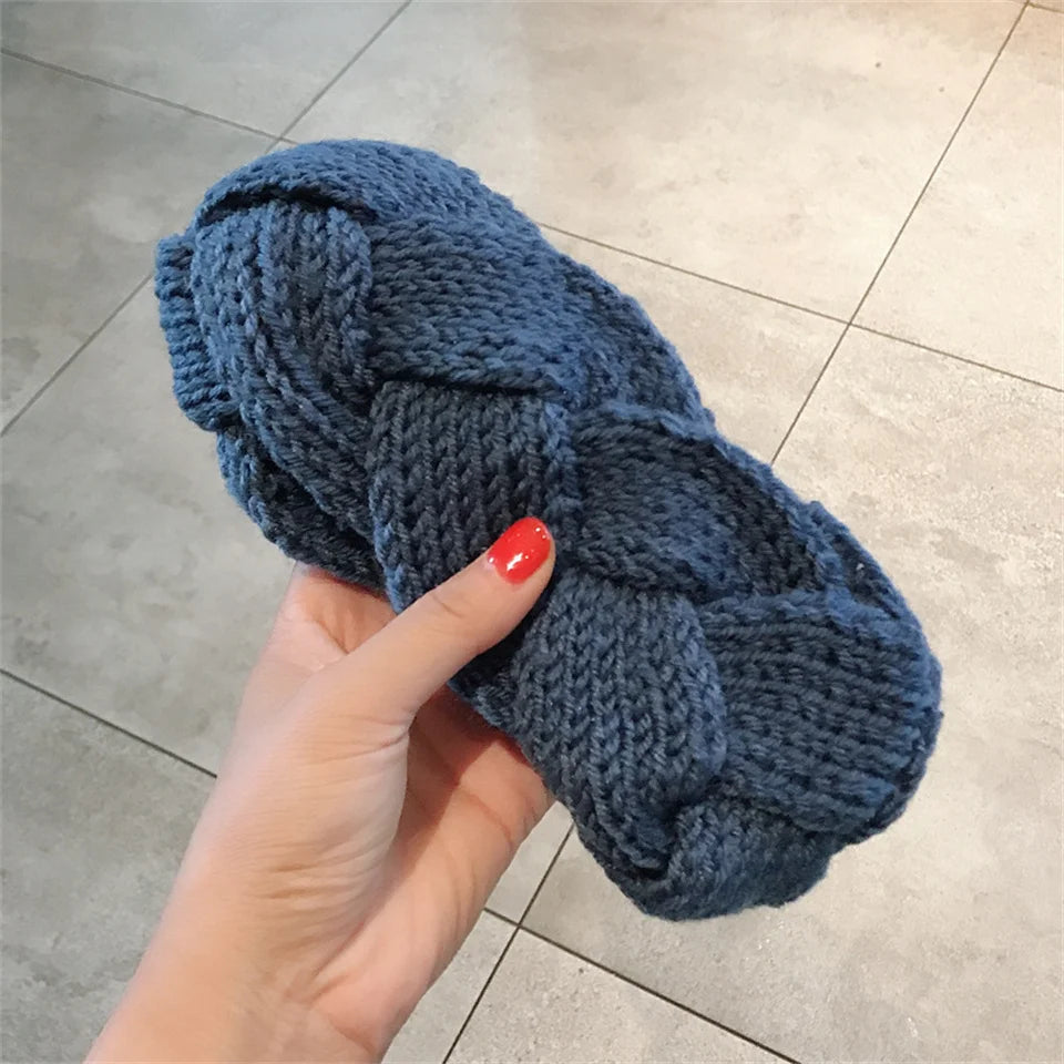 Winter Warm Headband for Women Cross Knitting Headbands Wool Knitted Elastic Headband Headwear Girls Hair Band Hair Accessories