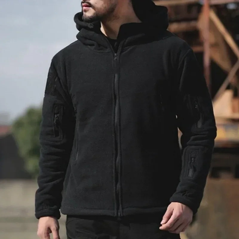 Men's Jackets Warm Military Tactical Sports Fleece Hoodie Jackets Hiking Climbing Fishing Adventure Camping Outdoor Clothing