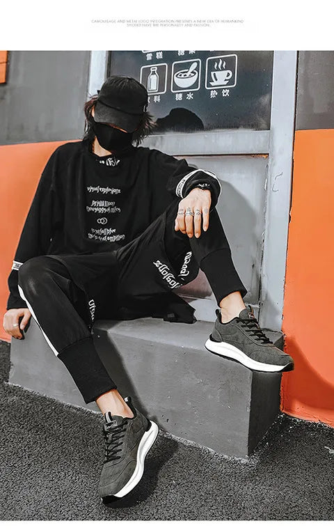 Men's Sneakers 2025 Spring Autumn New Waterproof Non Slip Wear-resistant Work Shoes Outdoor Fashion Lace Up Vintage Casual Shoes