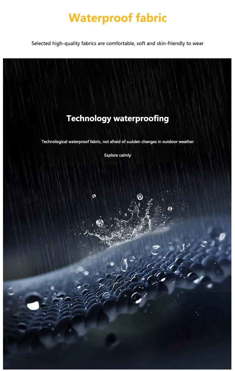 Men's workwear down jacket, American color-blocked hooded jacket for autumn and winter, cool and casual coat for teenagers