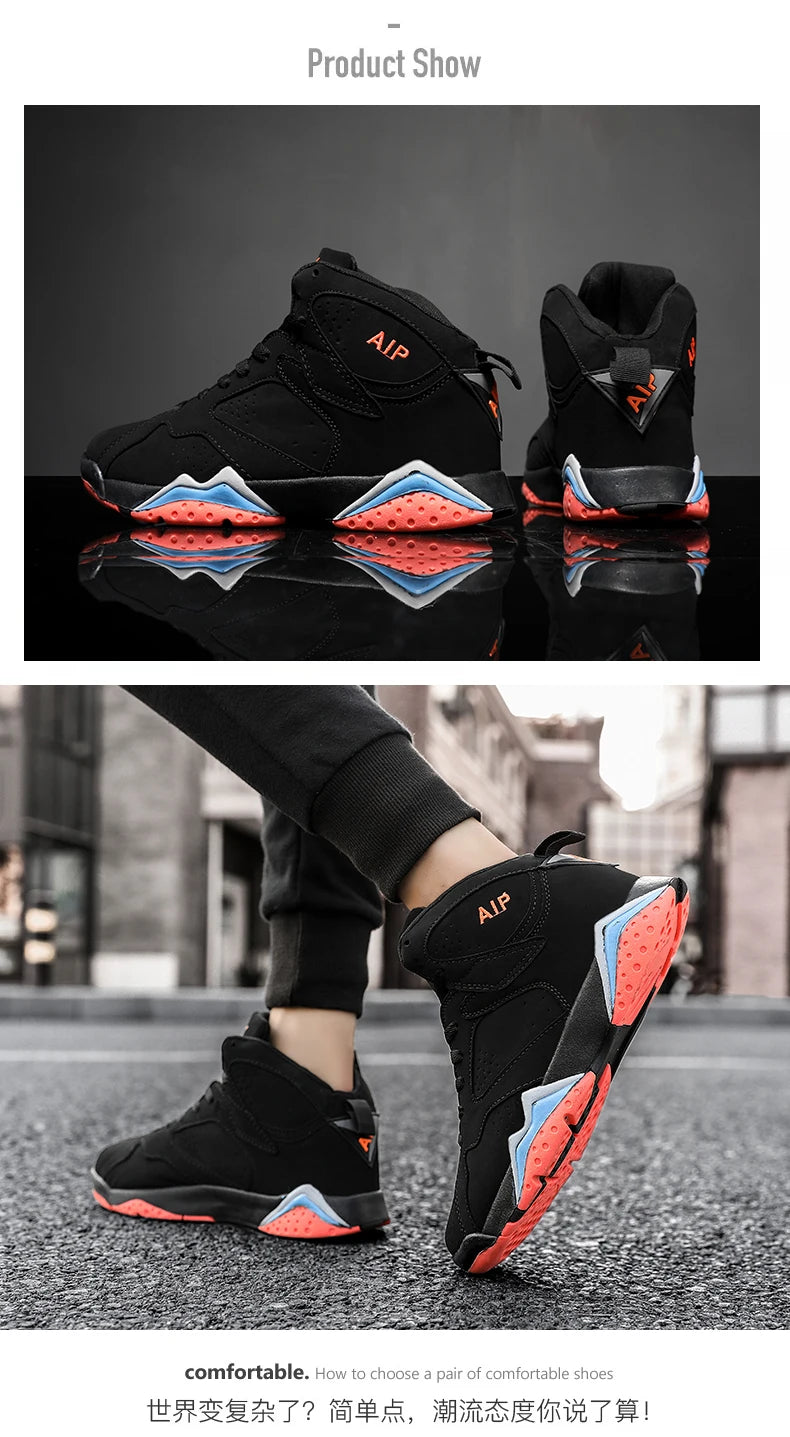 Men Basketball Shoes Fashion Non-slip Mens Casual Sneakers Man Sports High Quality Outdoor Jogging Shoes Boys Athletic Wear Traf