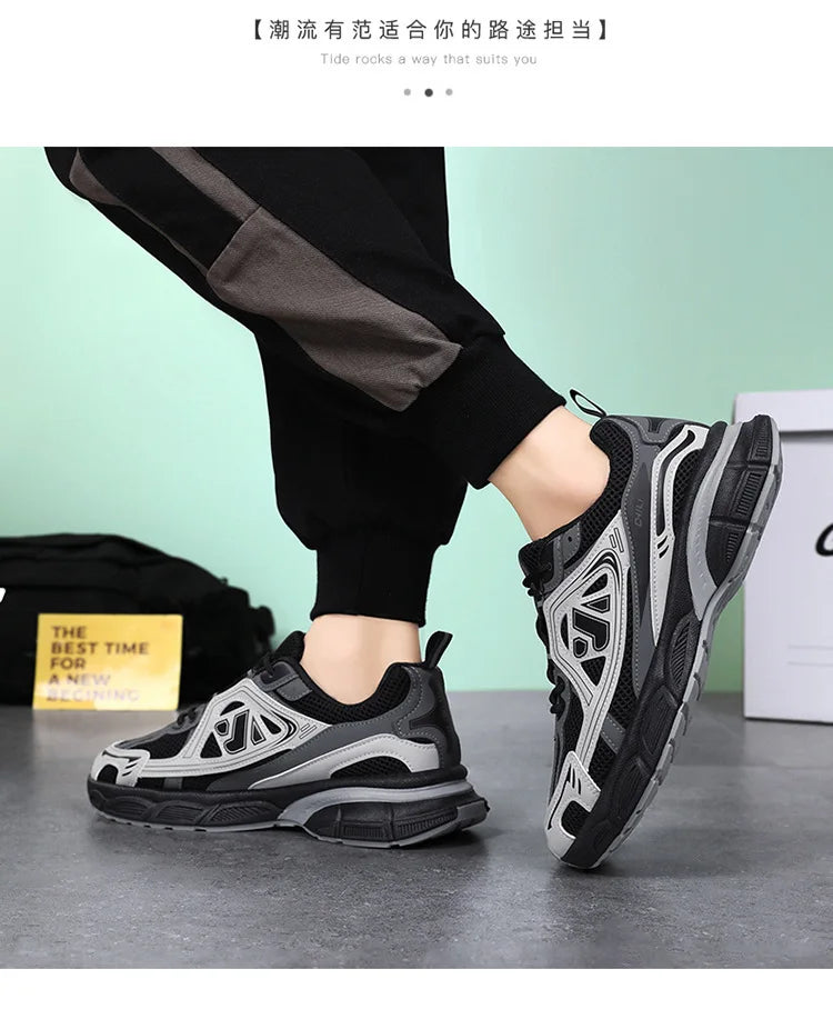 Men's Shoes Fashion Outdoor Casual Shoe Lace Up Platform Sneakers Comfort Running Shoes for Men Training Shoes Tenis Masculino