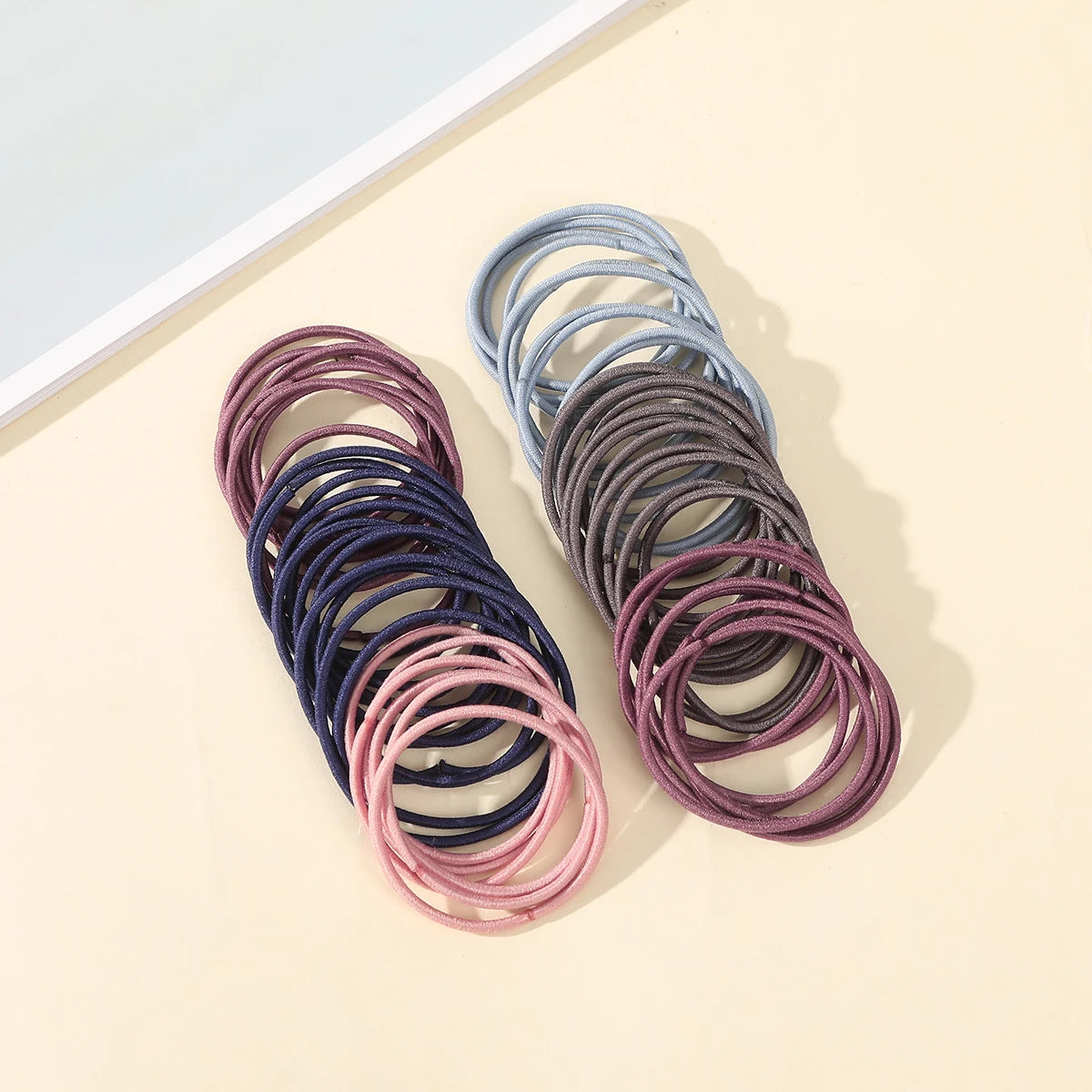 AWAYTR 50PCS/Set Girls Hair Band Hairbands Hair Accessories For Woman Kids Ponytail Holder Elastic Scrunchies Rubber Bands