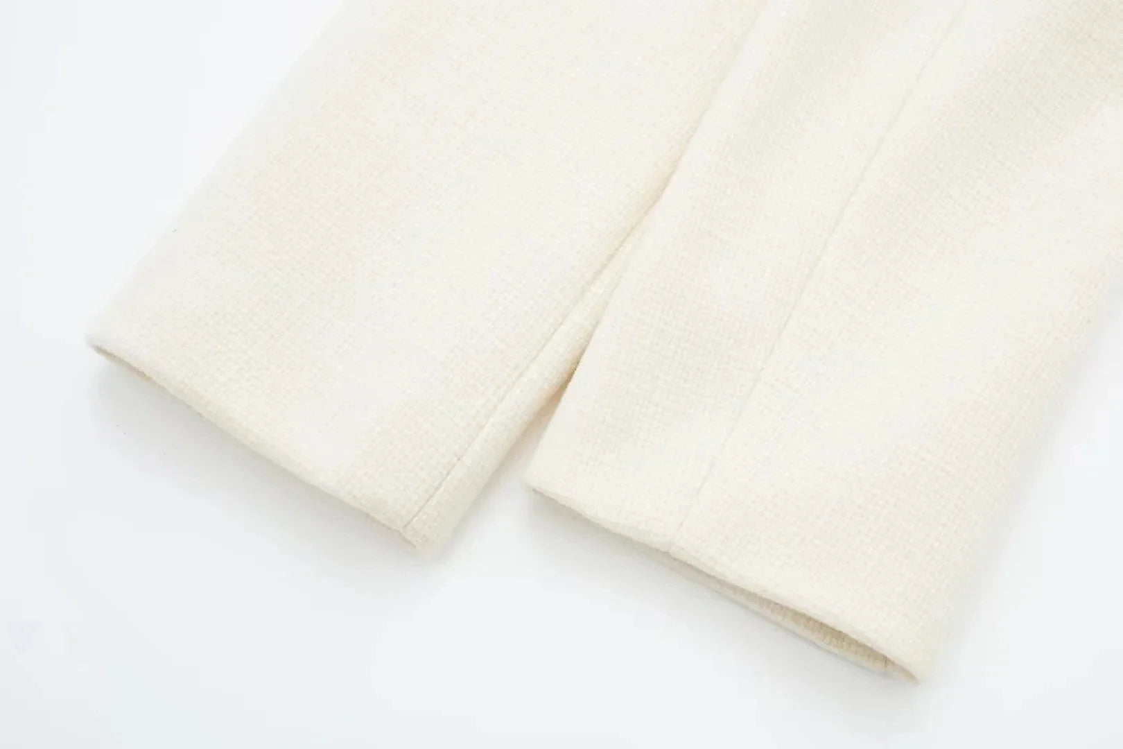 Women Elegant Cropped Jacket 2025 Women's Fashion Jacket O-Neck Long Sleeved Flip Pocket Coat Female Casual Outwear Tops