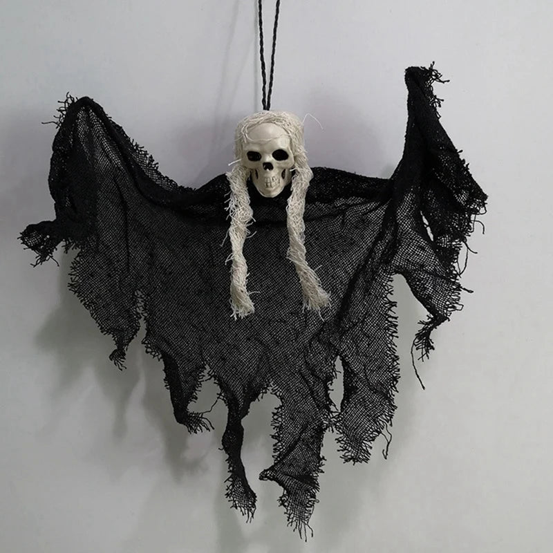 Skull Ghost Halloween Decorations Haunted House Party Horror Charm Hanging Cloaks Mini Ghosts
