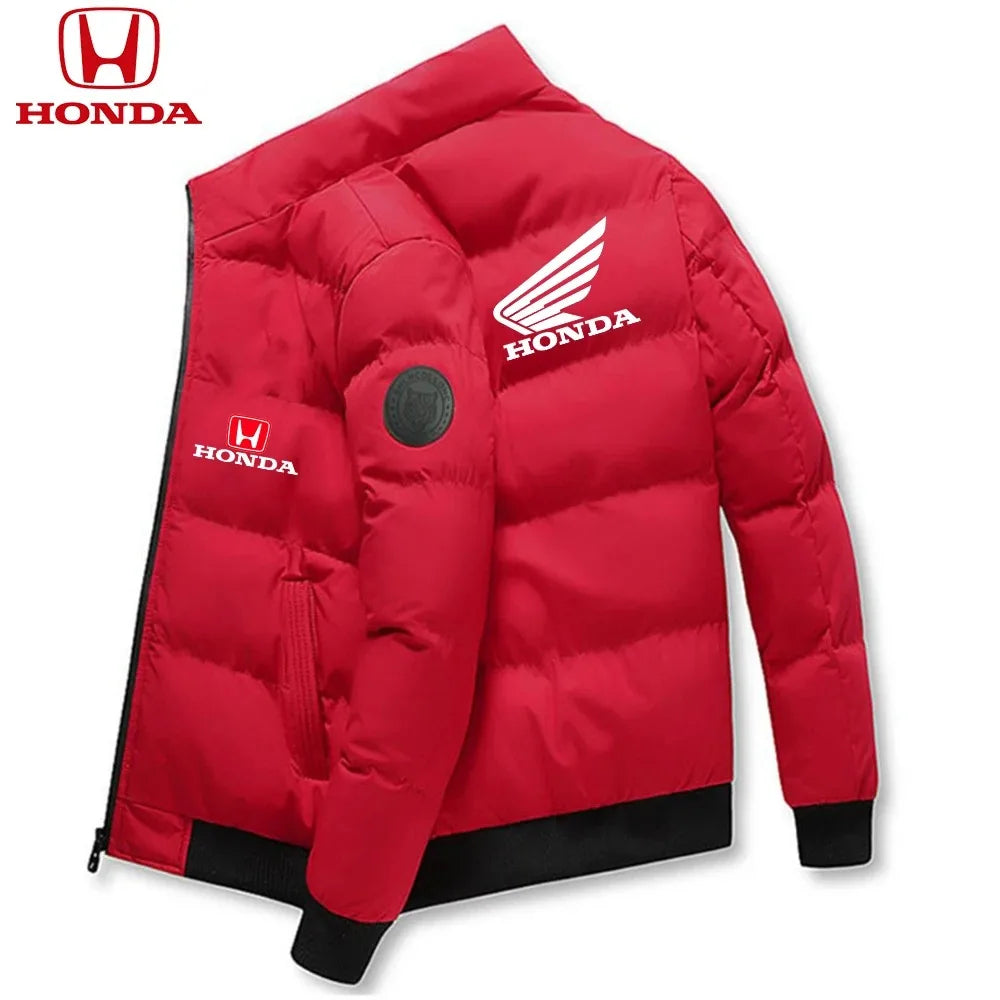 Honda Men Down Jackets Parker Coat Parker Jacket 2025 New Thick Warm Winter Men's Puffer Casual Cold and Waterproof Clothing