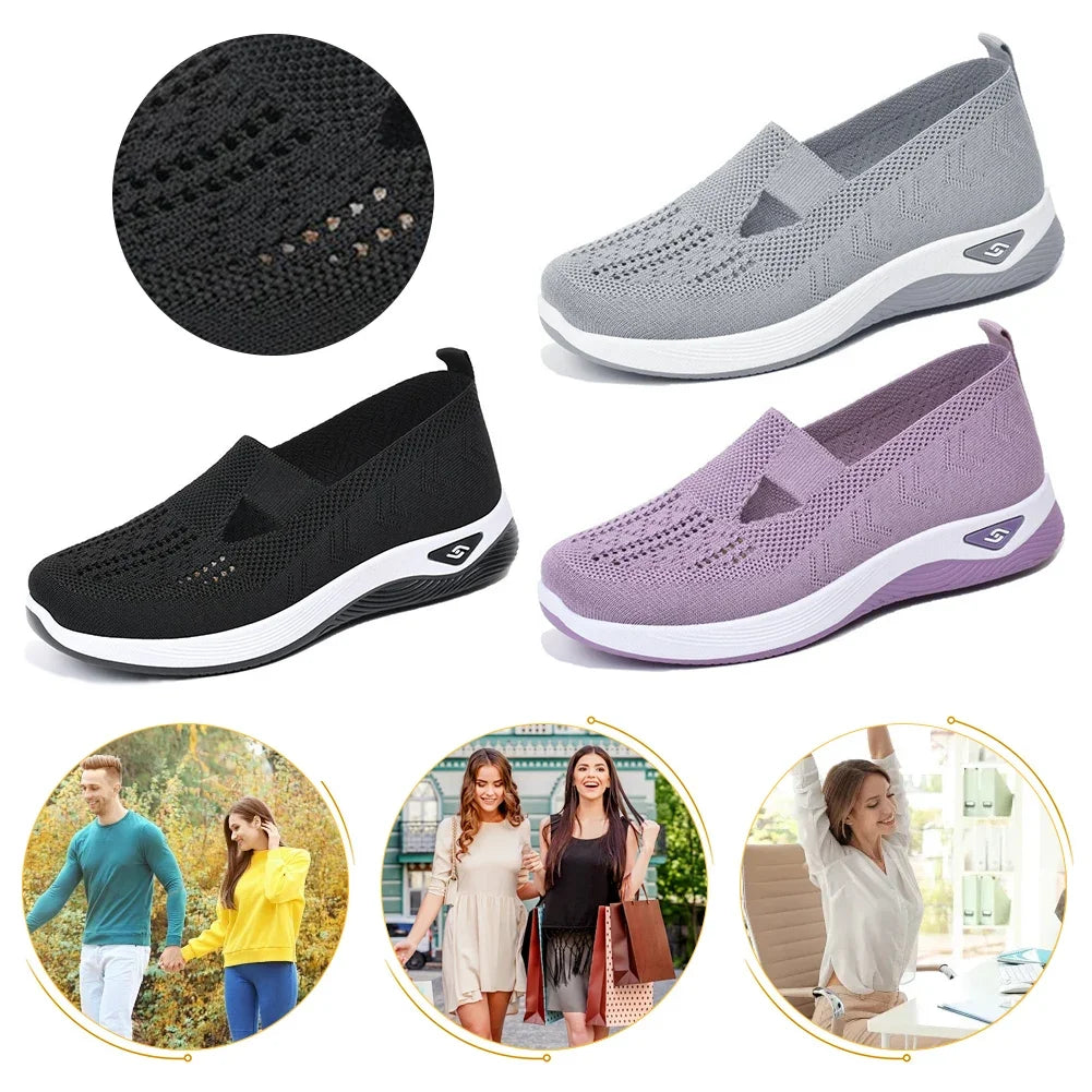 Breathable Barefoot Shoes Comfortable Orthopedic Shoes Non Slip Walking Sneakers with Arch Support for Women