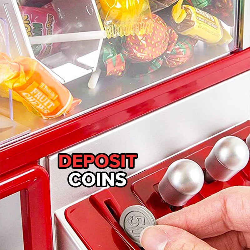 Electronic Arcade Claw Toy Machine Mini Candy Prize Dispenser with Lights Sounds Fun Catcher Game for Kids Christmas Gifts