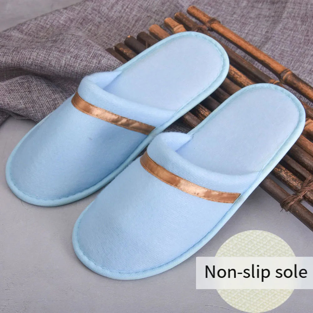 Winter Home Slippers Couple Indoor Shoes Thicken Warm Cotton Slippers Women Men House Slides Non-slip Bedroom Floor Slipper