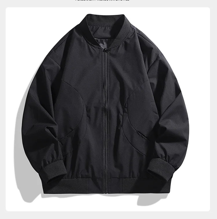 Men's Jacket Fashion Stylish Lightweight Windbreaker Casual Loose Soft Fashion High Quality Handsome for Mens Outdoor Men's Coat