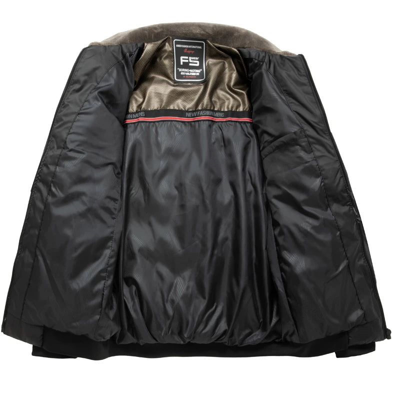 Male Jacket Men's Fashion Windbreaker Parka Coat Autumn Winter Overcoat Windproof Casual Warm Hombre New Streetwear Outdoors