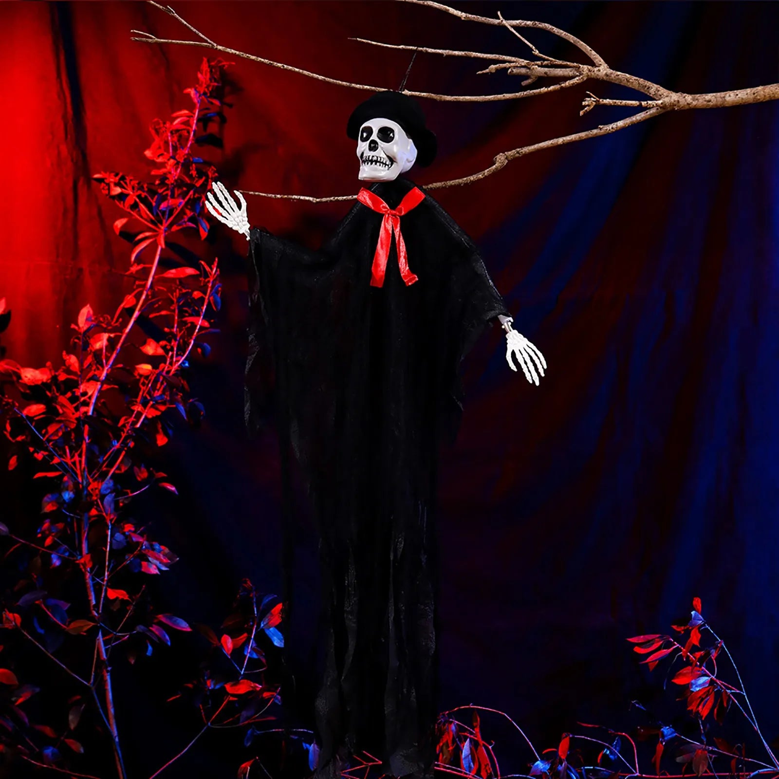 Halloween Skeleton Decor Haunted House Hanging Ornaments Halloween Scene Layout Decorations Holiday Decorative Supplies