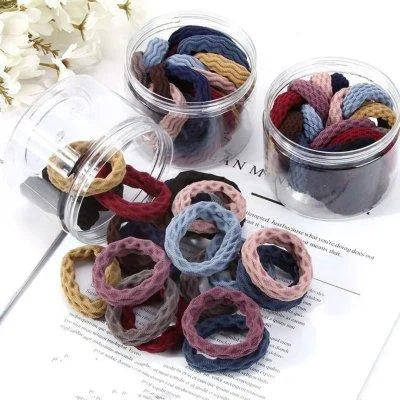 10PCS Women's Hair Ring Set Hair Accessories High Elasticity Leather Band Simple Temperament High Ponytail Durability New Style