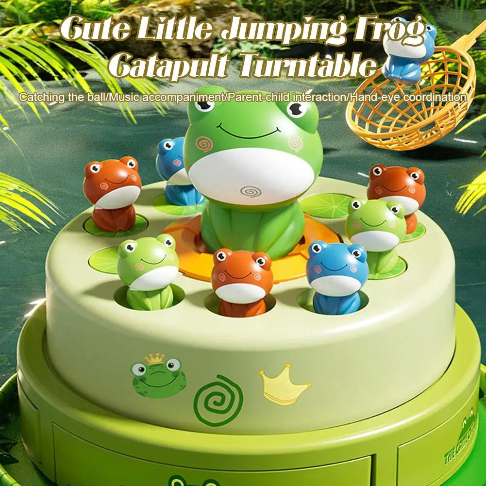 Kid Toy Launch Frog Cartoon Flying Frog Catching Funny Toy Development Sensory Interaction1 2 Players Game Puzzle Toy