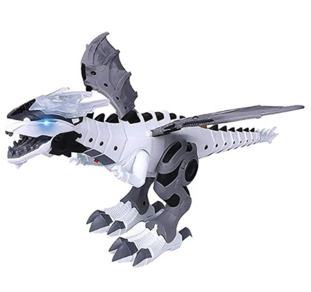 Electronic Dinosaurs Mechanical Walking Spray Flame With Lights Sound Large Wing Cartoon Animal Model Robot Pterosaurs Kids Toys