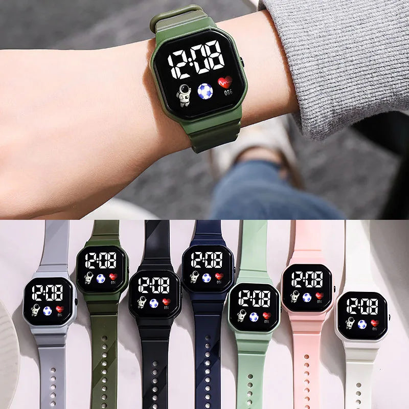 Sports Watch For Women And Men LED Electronic Digital Watch Fashion Casual Simple Silicone Female Watch Electronic Clock