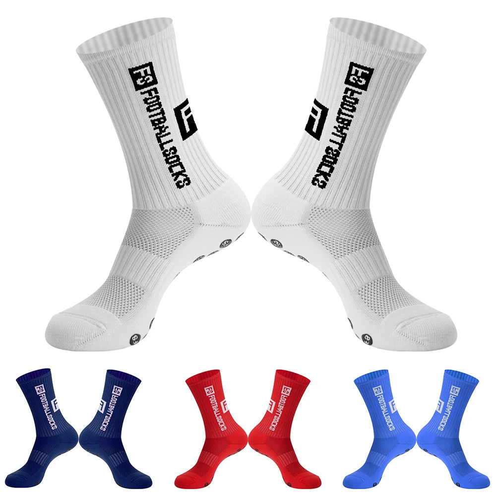 Men Women Sports FS Football Socks Silicone Non-Slip Grip Soccer Socks calcetas antideslizantes de futbol